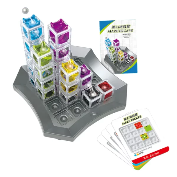 Jeu labyrinthe STEM à construire : stimulez la logique et la créativité des enfants avec ce jeu éducatif captivant et évolutif dès 4 ans.
