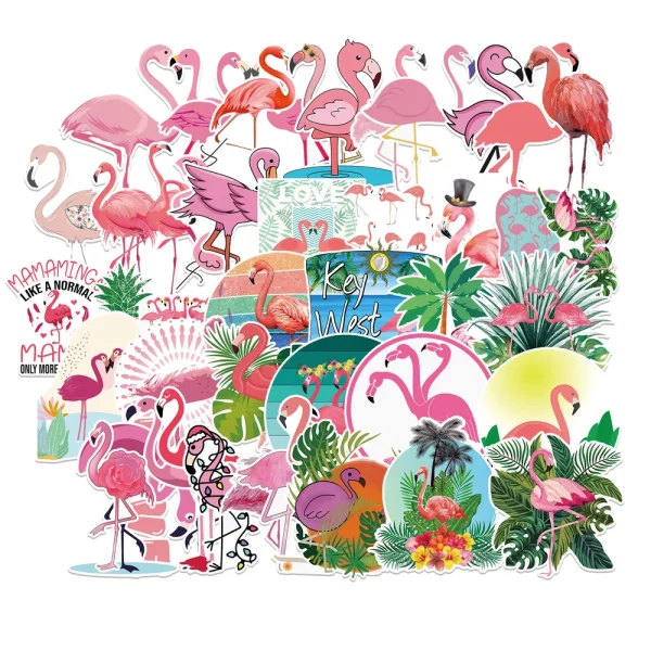 Ajoutez une touche tropicale à vos créations avec cet ensemble de 50 autocollants flamants roses. Parfaits pour DIY, scrapbooking et décoration, légers et faciles à utiliser ! Pour les enfants dès 4 ans. Ne pas mettre en bouche. 