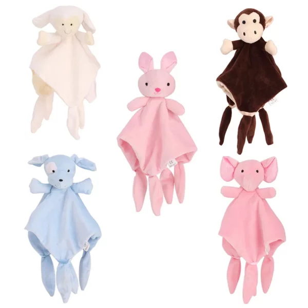 Doudou réconfortant en peluche pour bébé. Doux, sûr et apaisant, idéal pour le sommeil et l'exploration sensorielle dès la naissance. Facile à entretenir.