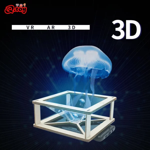 Kit STEM DIY projecteur 3D : stimule la créativité et initie aux bases de l’optique et de la technologie. Idéal pour les enfants de 6 à 12 ans.