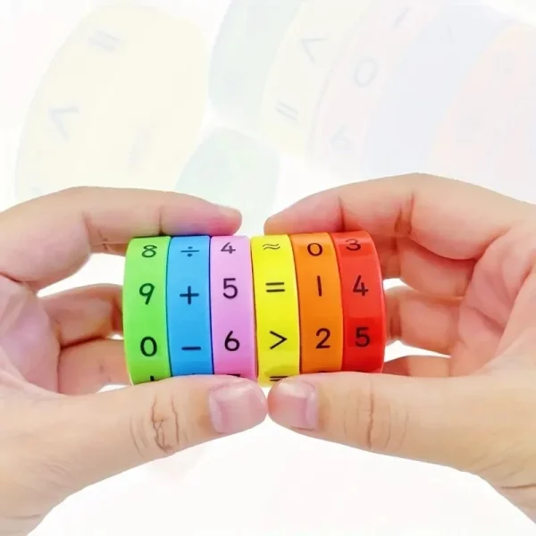 Roue d'entraînement aux  mathématiques, aux calculs , pour enfants dès 4 ans, idéal pour apprendre tout en s’amusant. Durable, sécurisé et certifié CE.