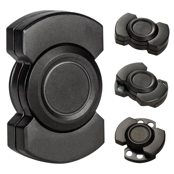Fidget spinner et slider 3 en 1 en acier inoxydable. Anti-stress, élégant et portable, idéal pour réduire l’anxiété et favoriser la concentration.