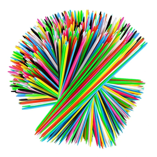 Sticks en plastique multi-usages et multicolores, 120 pièces pour enfants de 3 ans et plus. Idéal pour développer le comptage, les bases des mathématiques et la motricité fine tout en apprenant les couleurs.
