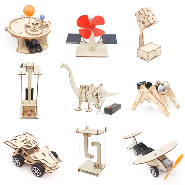 Kit STEM constructions mécaniques : explorez les bases de la mécanique et de la technologie avec ce jeu éducatif DIY dès 6 ans.