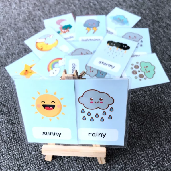 Cartes Montessori d’apprentissage du vocabulaire anglais pour enfants dès le plus jeune âge. Thèmes variés, méthode interactive et ludique. Idéal pour maison et école. Certifiées CE !