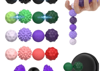 Boules sensorielles magnétiques en silicone