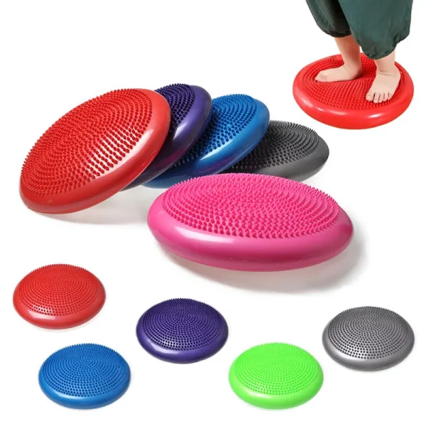 Coussin sensoriel gonflable en PVC pour améliorer l’équilibre, la posture et la concentration des enfants. Idéal sur une chaise ou au sol, il favorise l’écoute et les apprentissages en offrant une assise dynamique. Léger, portable et certifié CE.