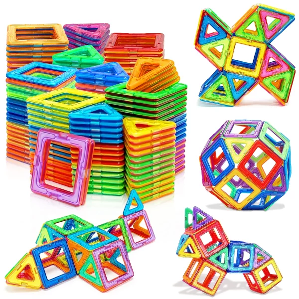Pièces de construction magnétiques pour enfants. Un jeu éducatif et créatif qui stimule la logique, la motricité fine et l’imagination. Idéal pour apprendre en s’amusant dès 3 ans.